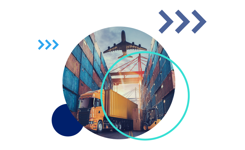 Truck, Airplane, Shipping Container for Logistics